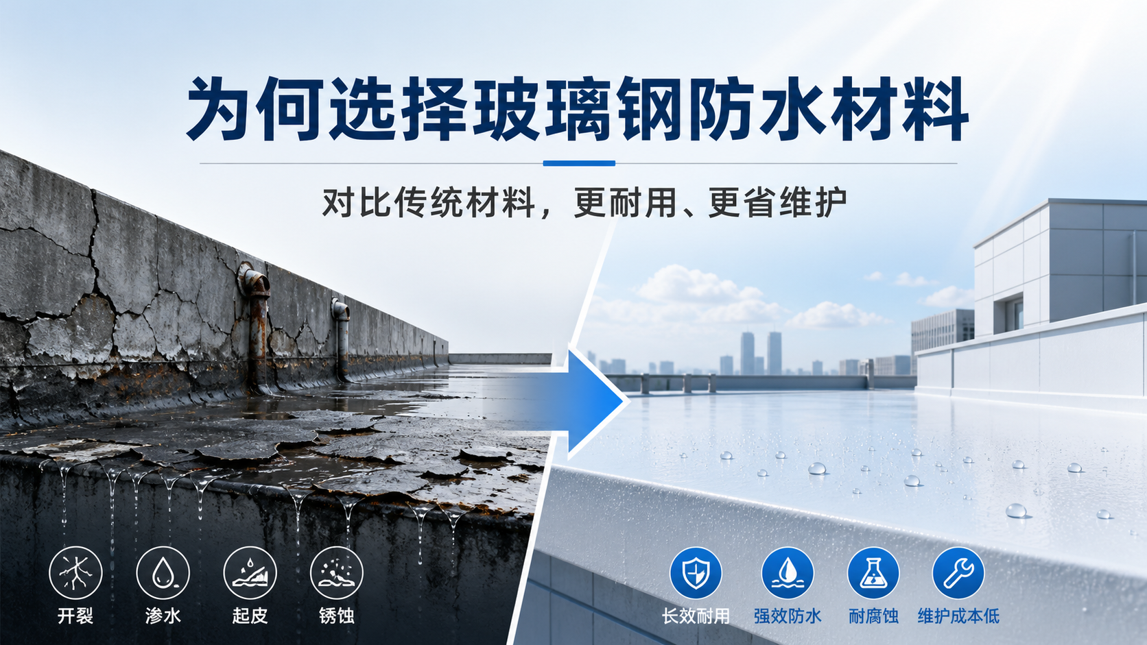 在丽水，为何选择玻璃钢防水材料而非传统材料