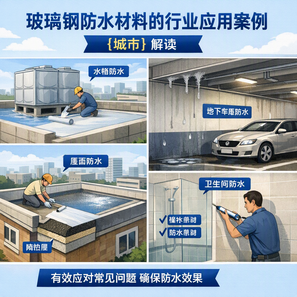 玻璃钢防水材料的行业应用案例，丽水解读